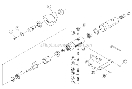 Page A Diagram and Parts List for PTX3 Type 0 Porter Cable Air Tool